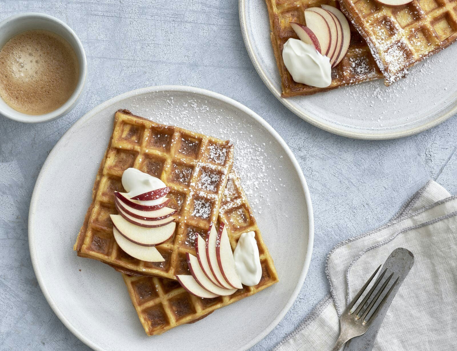 Vafler med søde kartofler