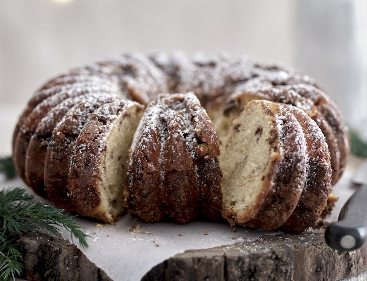 Vaniljekage med kaneldrys